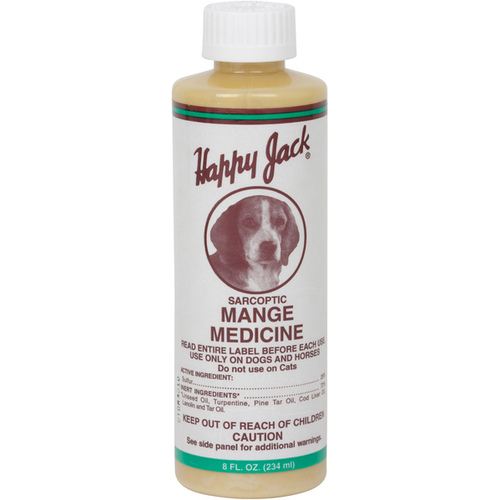 Happy Jack 1043 Mange Medicine for Dogs 8-oz