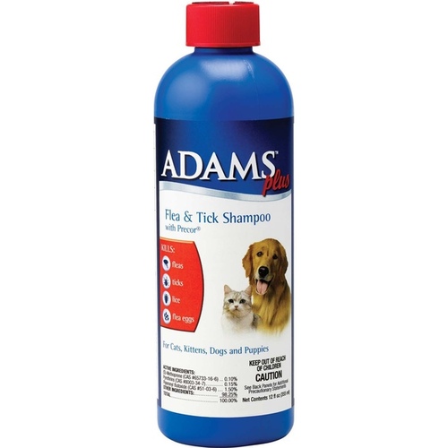 Adams Plus Flea & Tick Shampoo with Precor - 12 Oz.