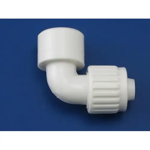 Flair-It 16803 1/2 In. PEX x 1/2 In. MPT 90 Deg. Plastic Compression Male PEX Elbow (1/4 Bend)