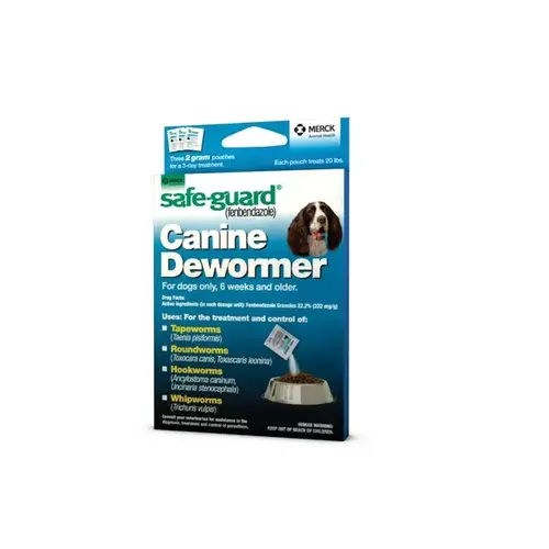 SAFEGUARD 001-033576 Safe-Guard Canine Dewormer for 20-LB Dogs, 2 GM