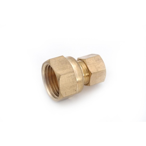 Adapter 3/8" Compression X 3/8" D FPT Brass