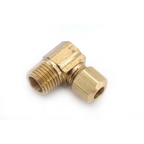 90 Degree Elbow 1/4" Compression X 1/4" D MPT Brass