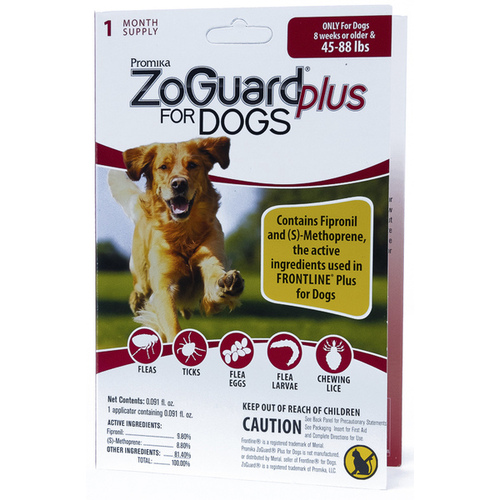 Promika, LLC 011-511119 ZoGuard Plus Spot-On for Dogs (45 to 88-lbs) 1-month supply