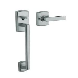 Soho Sectional Left Hand Handleset Less Cylinder Bright Chrome Finish