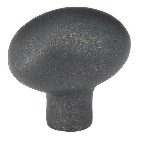 Bronze Egg 1-1/4" Cabinet Knob Medium Bronze Finish