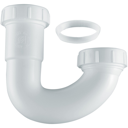 1 1/2" Or 1 1/4" Plastic P-Trap, White