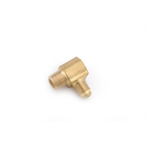 90 Degree Elbow 1/4" Flare X 3/8" D MPT Brass