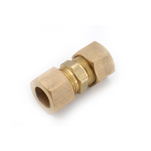 Reducing Union 3/8" Compression X 1/4" D Compression Yellow Brass