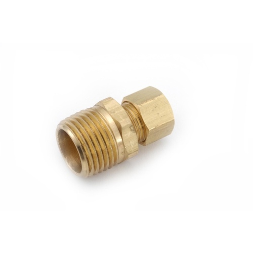 JMF COMPANY 4338315 Connector 1/2" Compression T X 3/8" D Male Brass