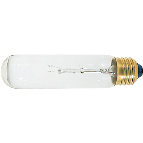 Incandescent Tube Light Bulb 25-Watt 5-3/16" T10 E26 Frosted