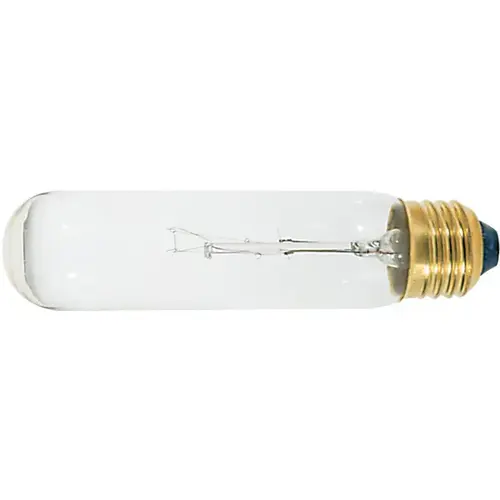 Incandescent Tube Light Bulb 40-Watt 5-3/16" T10 E26 Clear