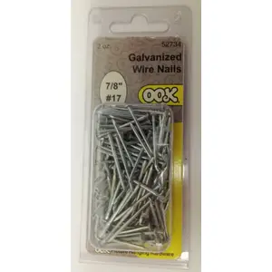 Hillman 7/8 in. Wire Galvanized Steel Nail Flat Head Hillman 7/8 in. Wire Galvanized Steel Nail Flat Head