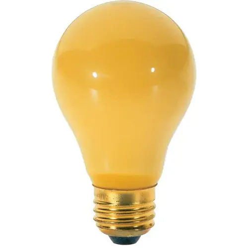 Chase-A-Bug Incandescent Light Bulb 100-Watt A19 E26 Yellow pack of 2