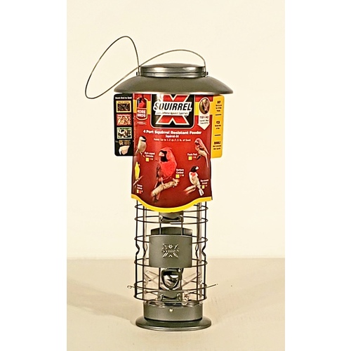 CLASSIC BRANDS LLC 106 Wild Bird Feeder, Squirrel-Proof, Metal, Holds 1.5-Lbs. Gunmetal