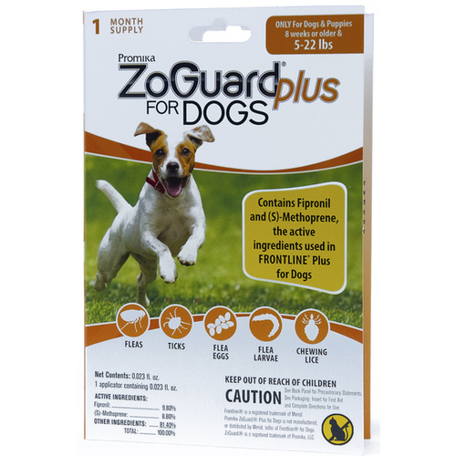 Promika, LLC 011-511117 ZoGuard Plus Spot-On for Dogs (5 to 22-lbs) 1-month supply