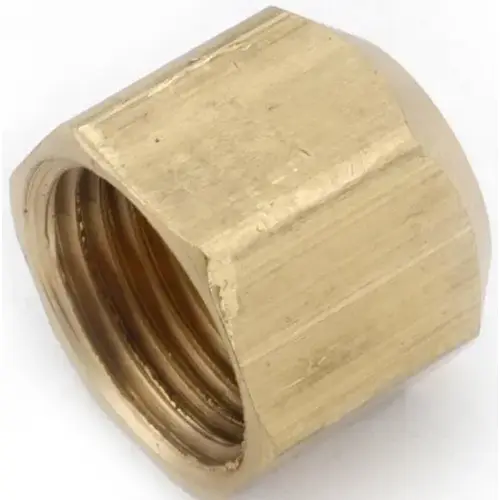 Cap 1/4" Flare T Brass - pack of 10