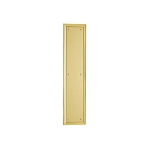 Nashville Push Plate, Lifetime PVD Polished Brass