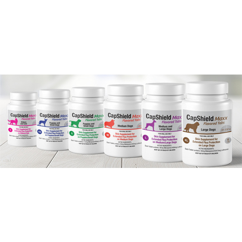 RNA Supplements 182383 CapShield Maxx Skin Supplement Tabs for Dogs Medium