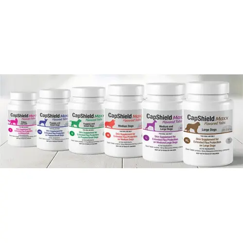 CapShield Maxx Skin Supplement Tabs for Dogs Medium