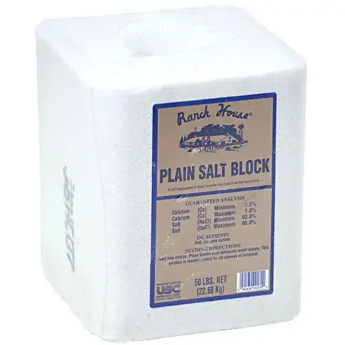 United Salt Corp 0170 Salt Block Plain White 50#