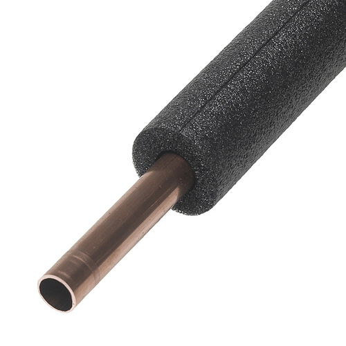 Tubular Pipe Insulation, Polyethylene Foam, Gray, For 1 or 3/4-In. Pipes, 6-Ft.