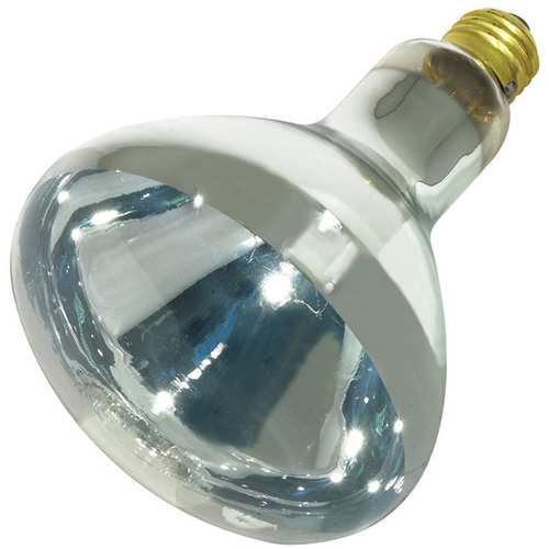 Satco S4999 Incandescent Bulb 250 W BR40 Heat Lamp E26 (Medium) Warm White Clear