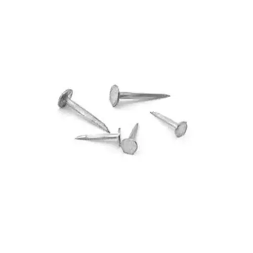 Cut Tack, 1/2 in L, Steel, Sharp Point - pack of 6