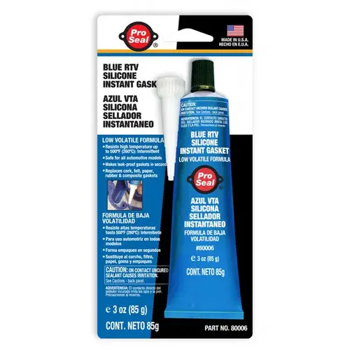 Super Glue Corp & Pro-Seal N80006 Blue RTV Instant Gasket