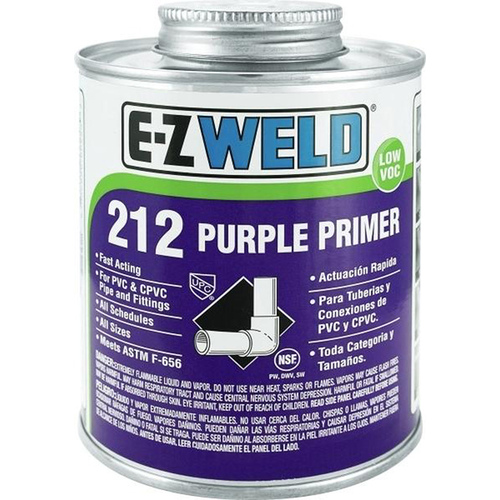 E-Z WELD INC. 16810924 Purple Primer 212 1/4-Pint