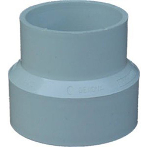 PVC Pipe Sewer Drain Reducing Coupling, 4 x 3-In.