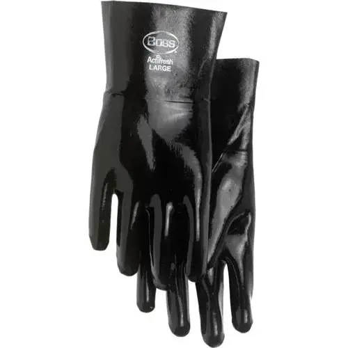 L Protective Gloves, L, Gauntlet Cuff, Neoprene Glove, Black