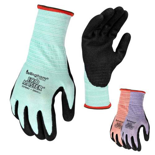 Radians C3705ACM Bellingham EcoMaster Nitrile Foam Palm Gloves - Medium Pair