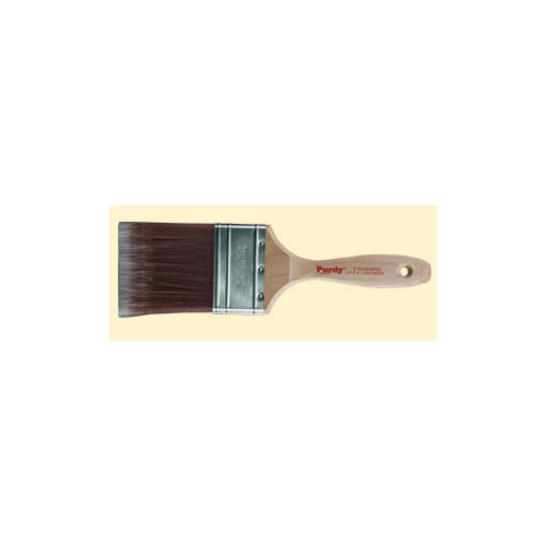 Purdy 144380220 Nylox Sprig Flat Trim Brush, 2 in W, 2-11/16 in L Bristle, Nylon Bristle, Beavertail Handle Tan