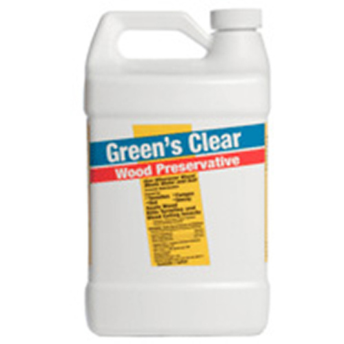 Wood Preservative Green's Clear Flat Clear Water-Based 1 gal Clear - pack of 4