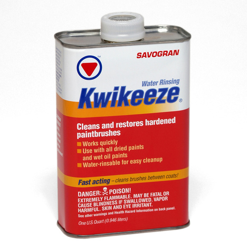 Savogran 01272 Kwikeeze 1272 Paint Brush Cleaner, Liquid, Aromatic, Clear, 1 qt