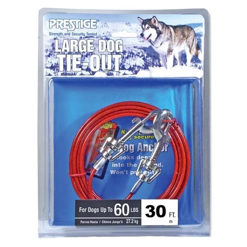 Tie- Out Cable for Large Sized Dog 30'