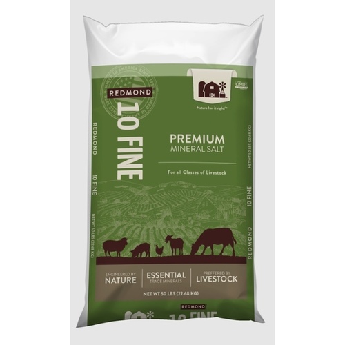 Redmond 10 Fine Premium Salt- 50 LB Bag