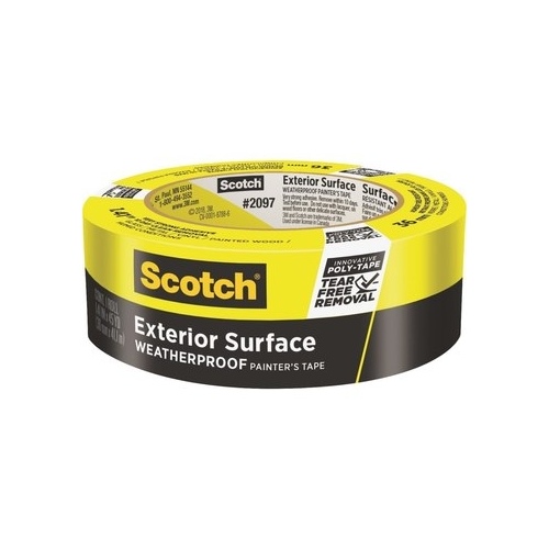 SCOTCHBLUE 2097-36EC-XS 2097-36EC Painter's Tape, 45 yd L, 1.41 in W, Poly Backing, Blue