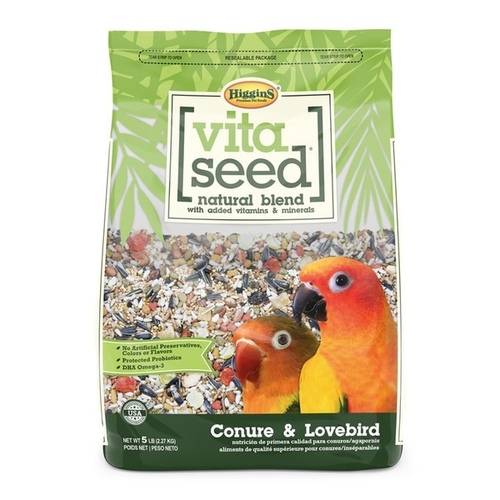 Higgins Premium Pet Foods CO21009 Vita Seed Conure & Lovebird Food - 5 lb Bag