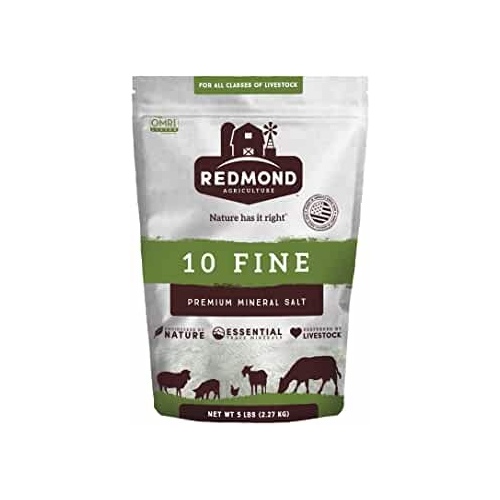 Redmond 10 Fine Salt w/ Garlic 5 lb Bag