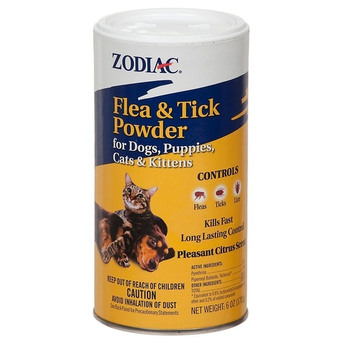 Central Life Sciences - Adams 100539608 Flea & Tick Powder for Cats & Dogs 6-oz Citrus Scented