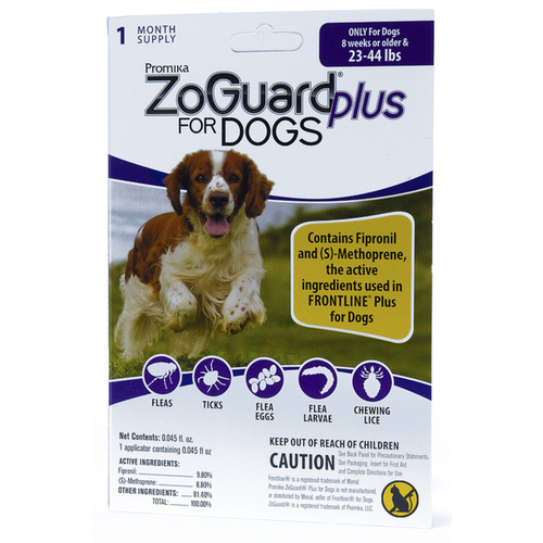 ZoGuard Plus Spot-On for Dogs (23 to 44-lbs) 1-month supply