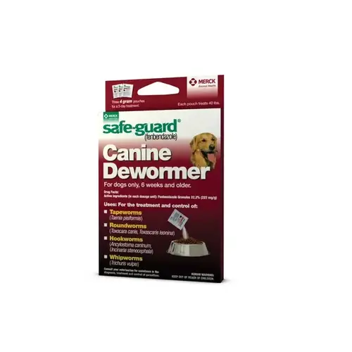 Safe-Guard Canine Dewormer for 40-LB Dogs, 4 GM