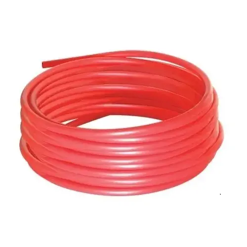 Pipe Tubing, 1/2 in, Polyethylene, Red, 100 ft L