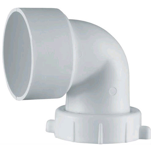 90 Degree Elbow 1-1/2" Slip in. Plastic