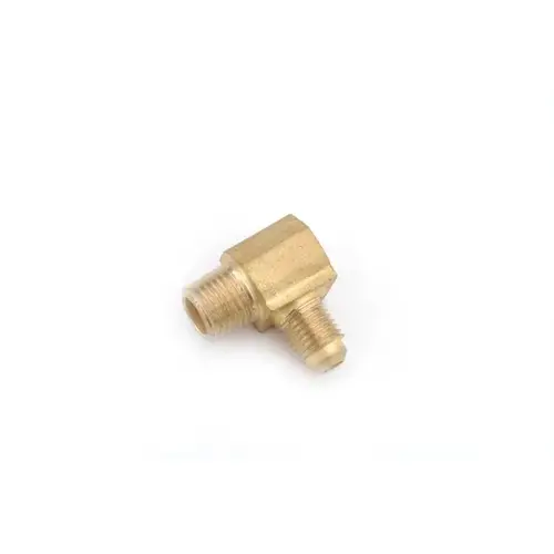 90 Degree Street Elbow 3/8" Flare X 1/2" D MPT Brass