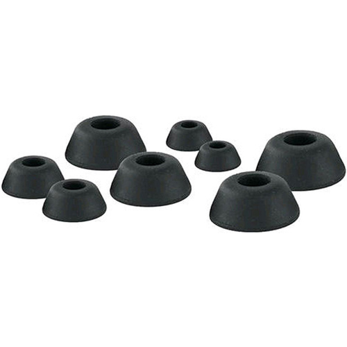 Assorted Cone Washers .9" D Neoprene Rubber Black