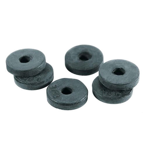 Faucet Washer Flat 3/8" D Neoprene Rubber Black