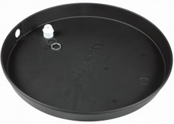 CAMCO MANUFACTURING 11360 Camco 24-Inch Water Heater Plastic Drain Pan Black