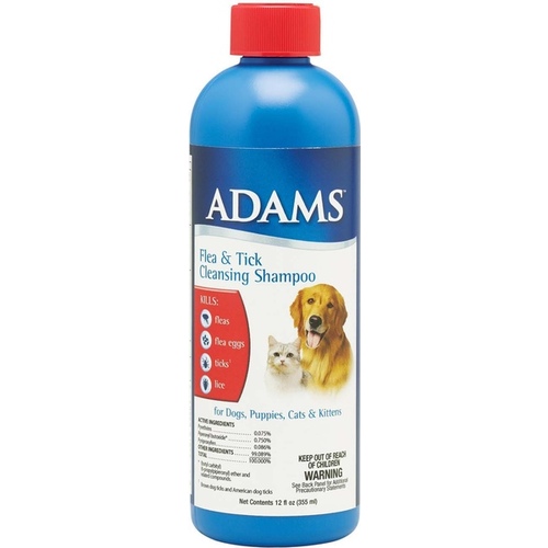 Adams Flea & Tick Cleansing Shampoo - 12 Oz.